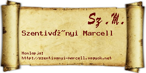 Szentiványi Marcell névjegykártya