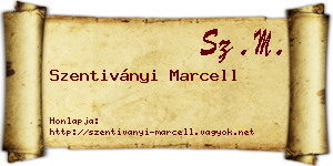 Szentiványi Marcell névjegykártya
